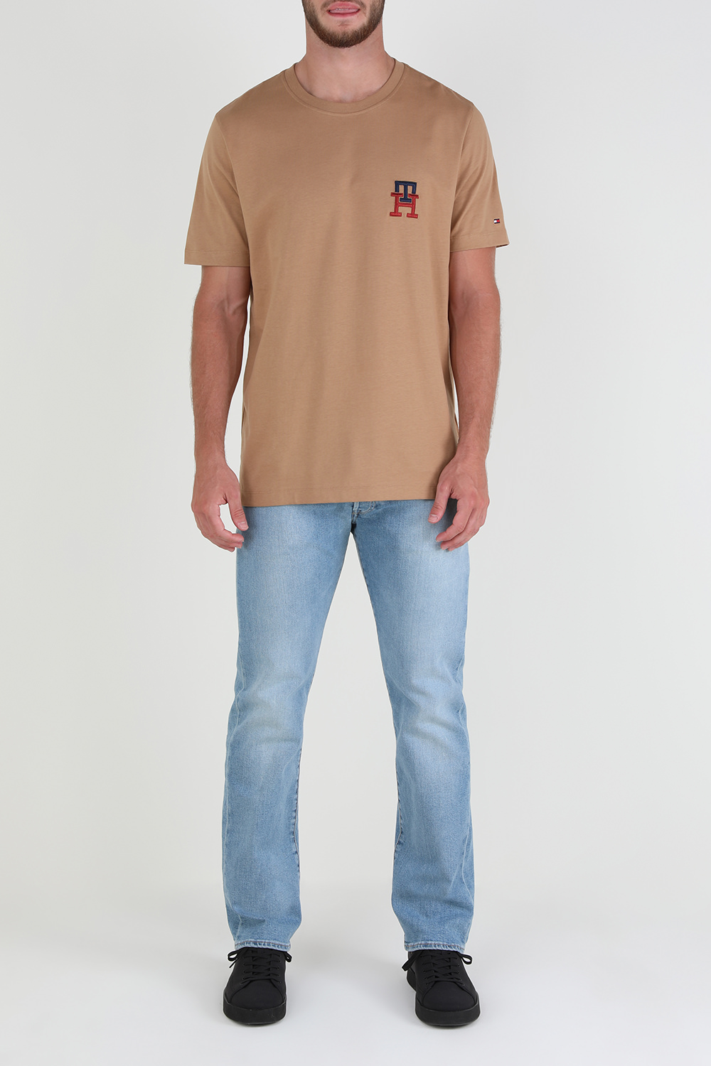 חולצת טי עם לוגו מונוגרמי רקום TOMMY HILFIGER
